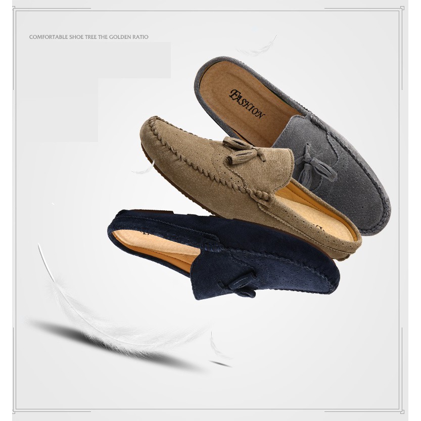 Giày lười bằng da kiểu dáng thời trang dành cho nam