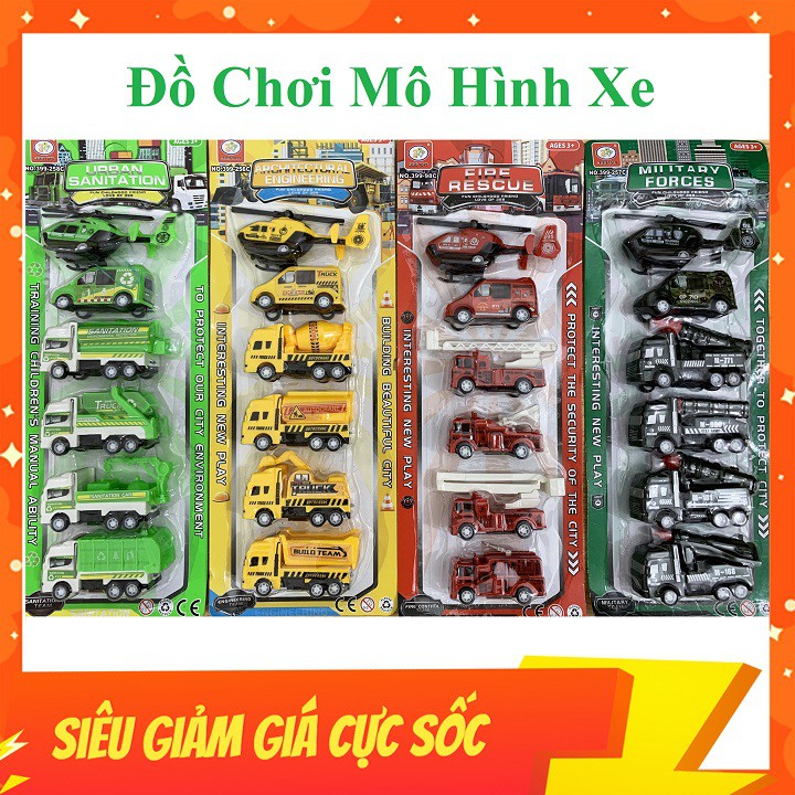 Đồ Chơi Mô Hình Xe Các Loại Gồm 4 Mẫu Lựa Chọn, Màu Sắc Đặc Trưng, Chất Liệu Siêu Bền, Thiết Kế Đẹp Mắt