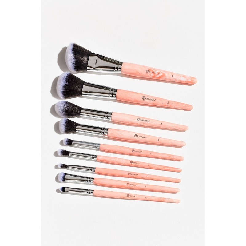 Bộ cọ trang điểm set cọ trang điểm Bh Cosmetics Bhcosmetics bhcosmetics bhcosmetic rose quartz 9 piece brush set brushes