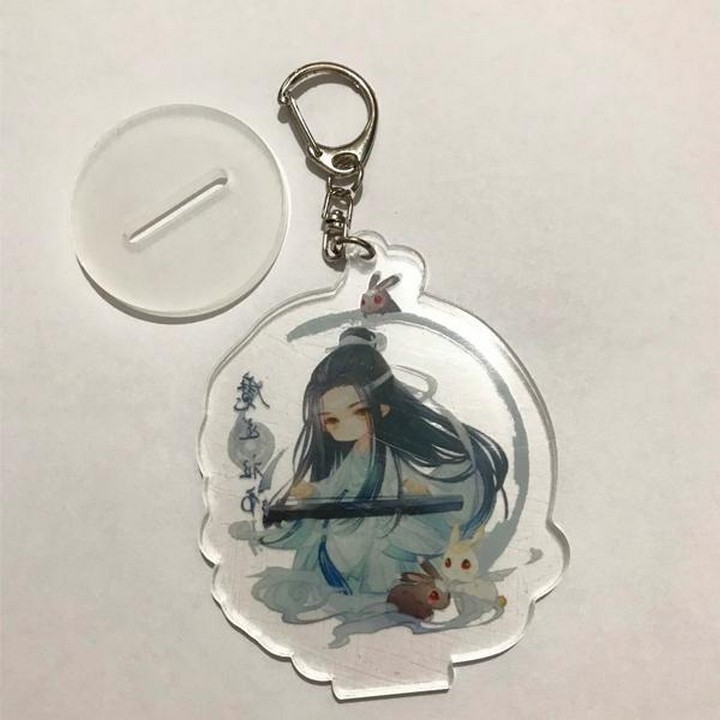 Móc khóa Ma đạo tổ sư phim Trần Tình Lệnh móc khóa mica Lam Vong Cơ Ngụy Vô Tiện Tiêu Chiến Vương Nhất Bác
