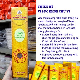 Nhang sạch thảo dược hương thịnh- hương thơm cúng dường
