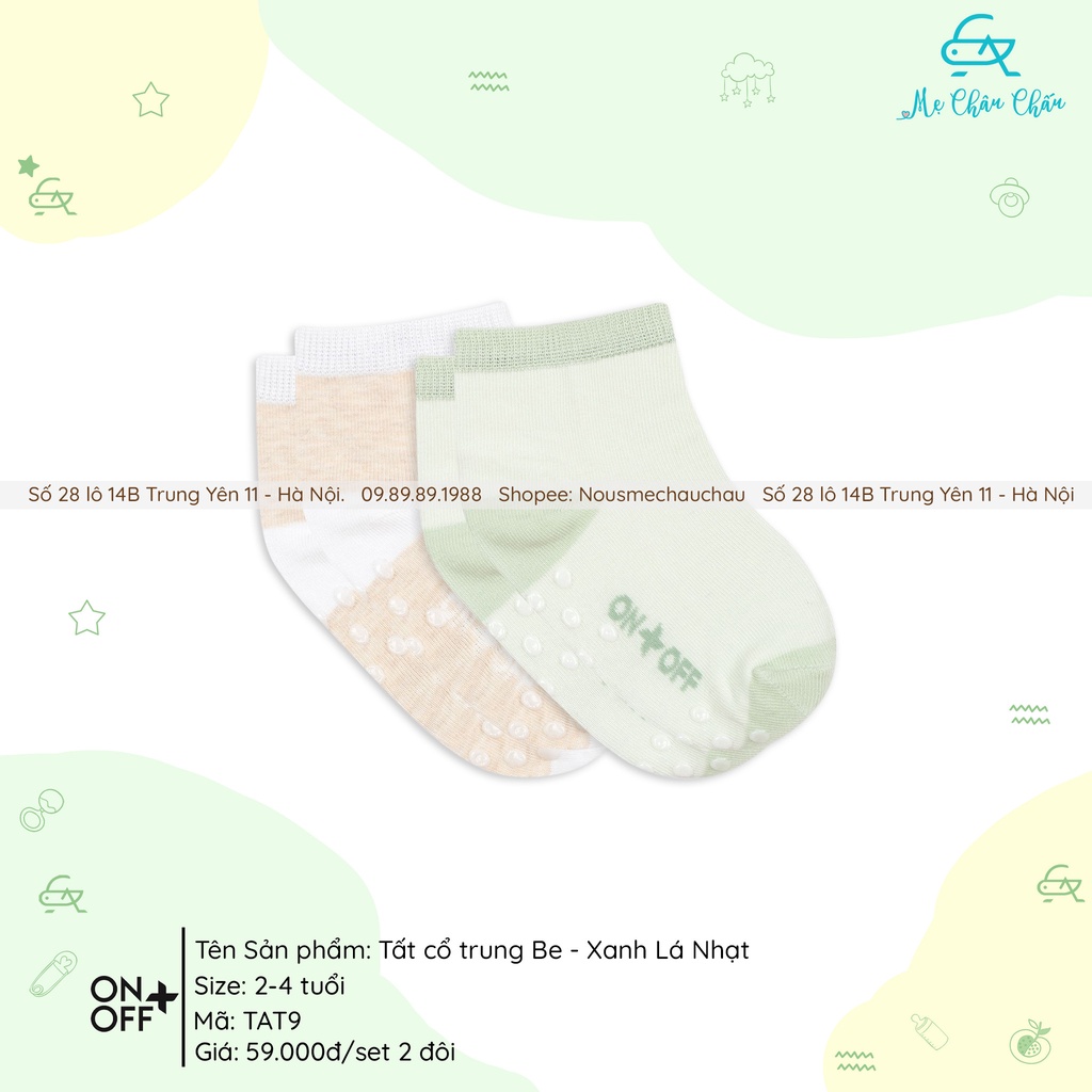 MCC Tất Trẻ Em ON-OFF Dành Cho Bé Từ 6 Tháng Đến 24 Tháng 100% Cotton