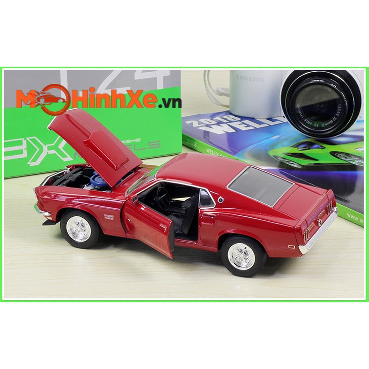 MÔ HÌNH XE 1969 FORD MUSTANG BOSS 429 1:24 WELLY-FX