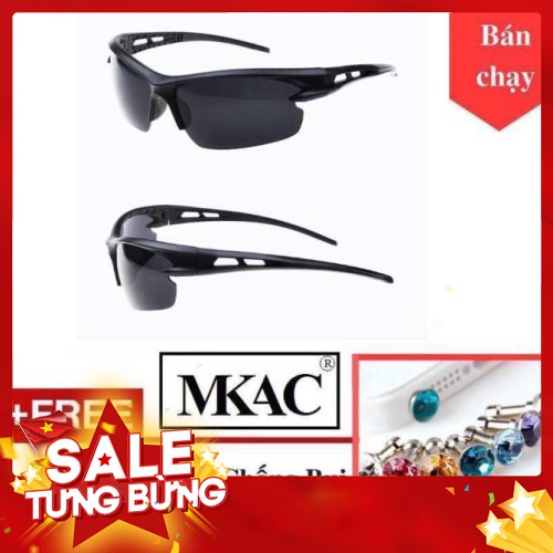 -Hàng nhập khẩu Kính phân cực nhìn xuyên đêm kiểu dáng thể thao có 102 (Đen) + Tặng Nút che khe cắm tai nghe chống bụi n