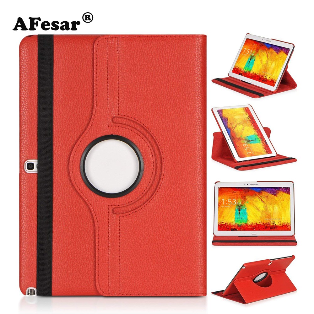 Bao da máy tính bảng có giá đỡ xoay 360 độ cho Samsung Galaxy Note 10.1 2014 SM-P600 sm-p601 sm-p605 | BigBuy360 - bigbuy360.vn