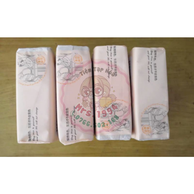 [3LỚP 240 TỜ] GIẤY ĂN SIPIAO LỌAI I - BAO HỒNG CÔ GÁI