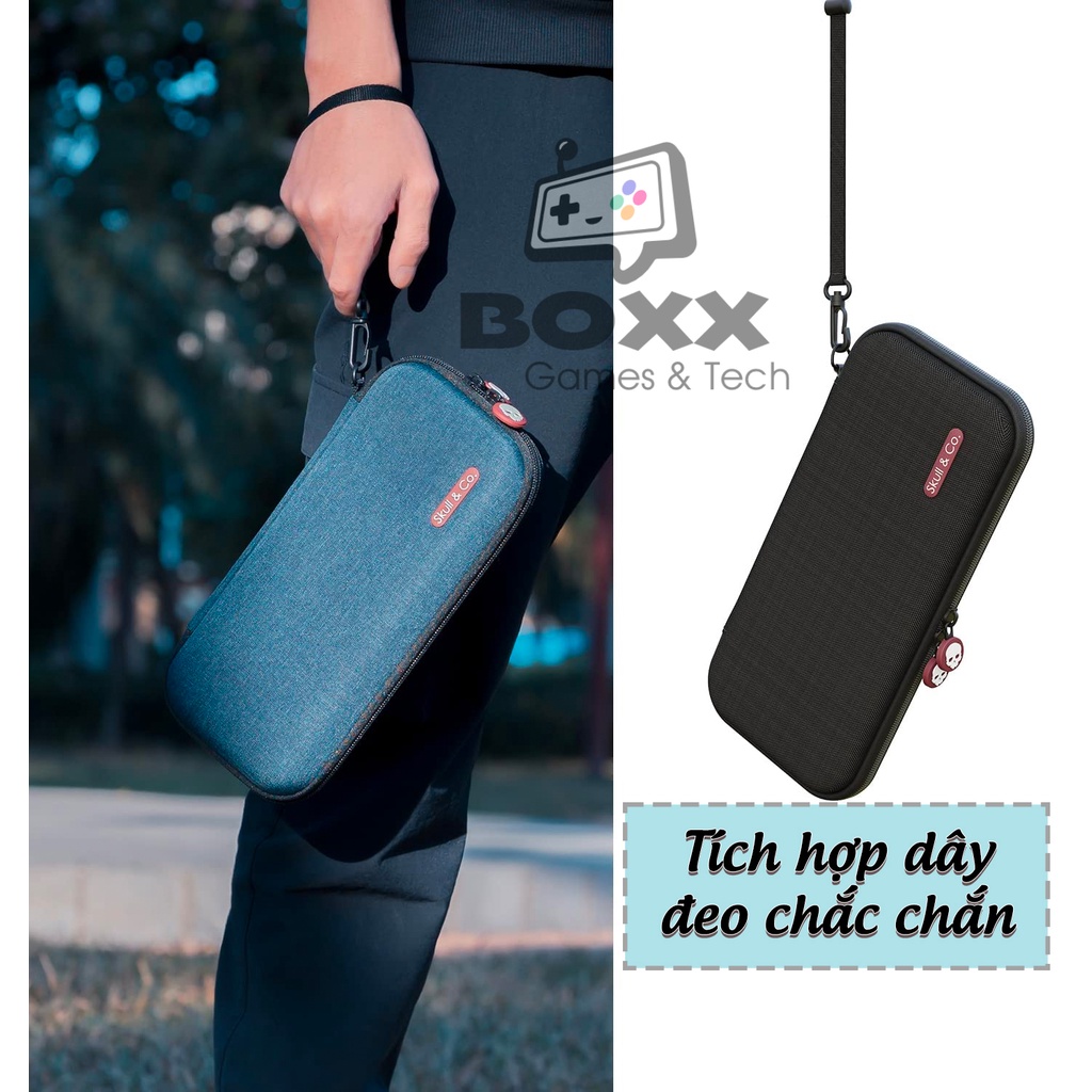 Túi EDC Case Skull & Co cho máy Nintendo Switch, Túi đựng máy Nintendo Switch cao cấp Skull & Co