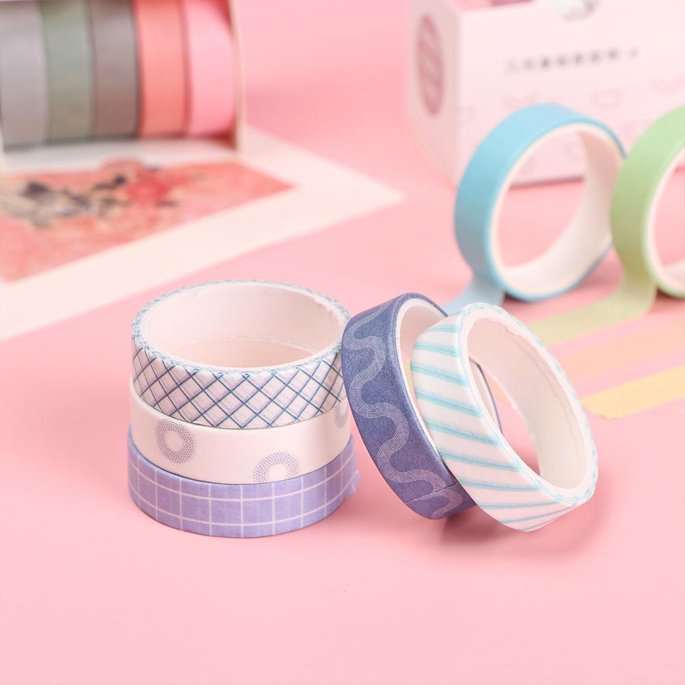 1 Cuộn Băng Dính Washi Họa Tiết Hoạt Hình Trang Trí Sổ Tay