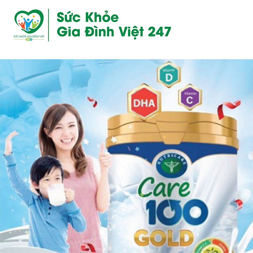 Sữa Care 100 Gold 900g - Dành cho trẻ từ 1-10 tuổi