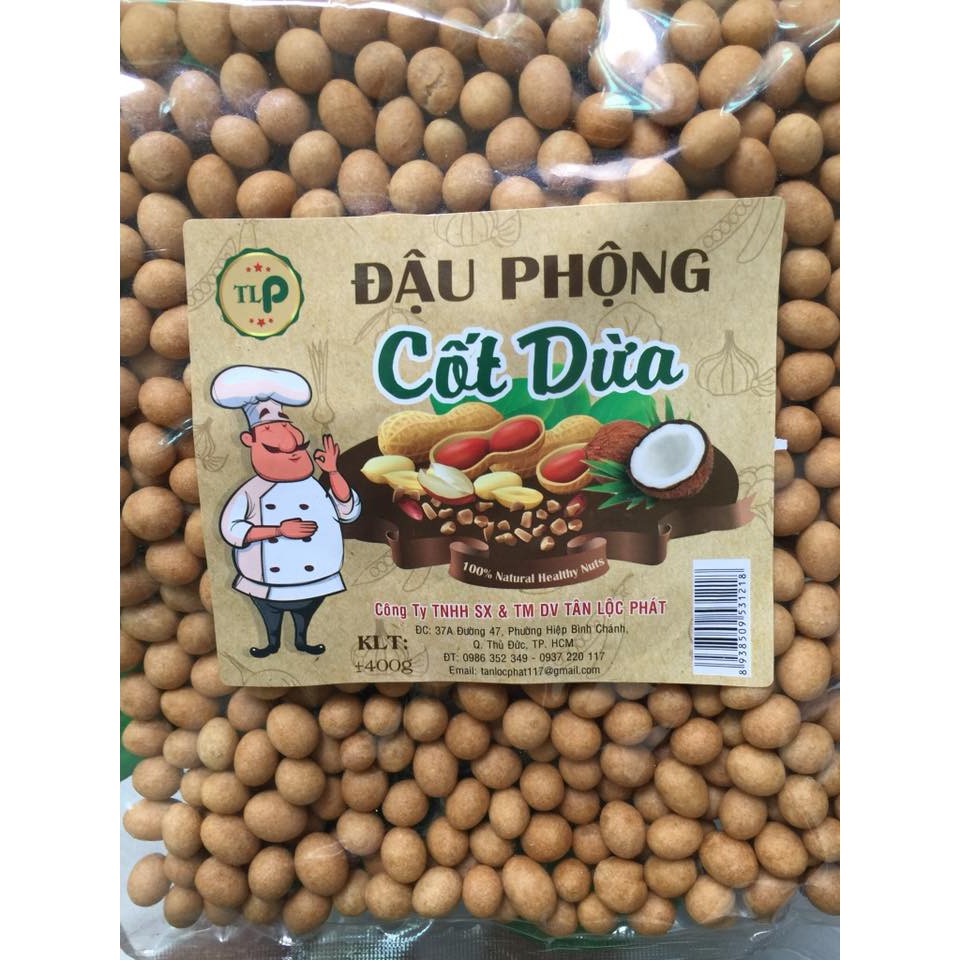 400gr đậu phộng cốt dừa ăn liền