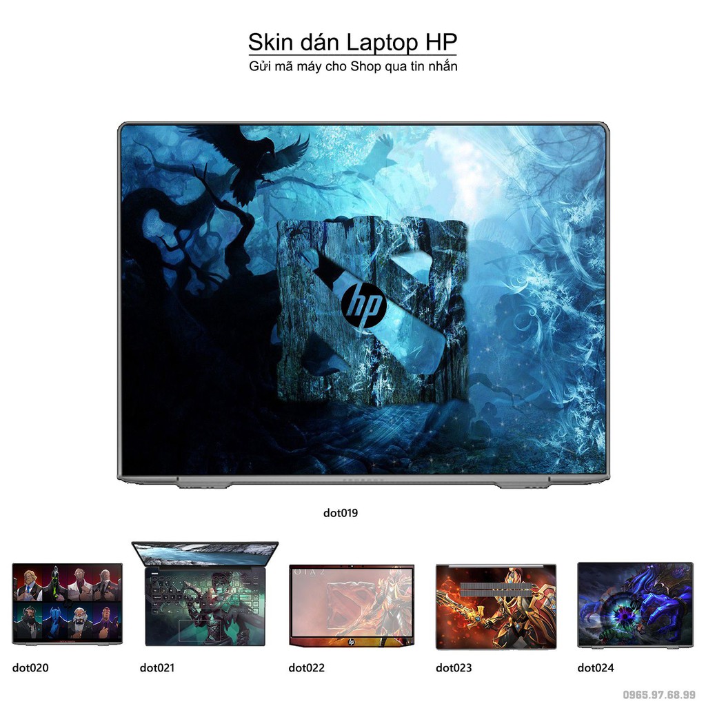 Skin dán Laptop HP in hình Dota 2 nhiều mẫu 4 (inbox mã máy cho Shop)