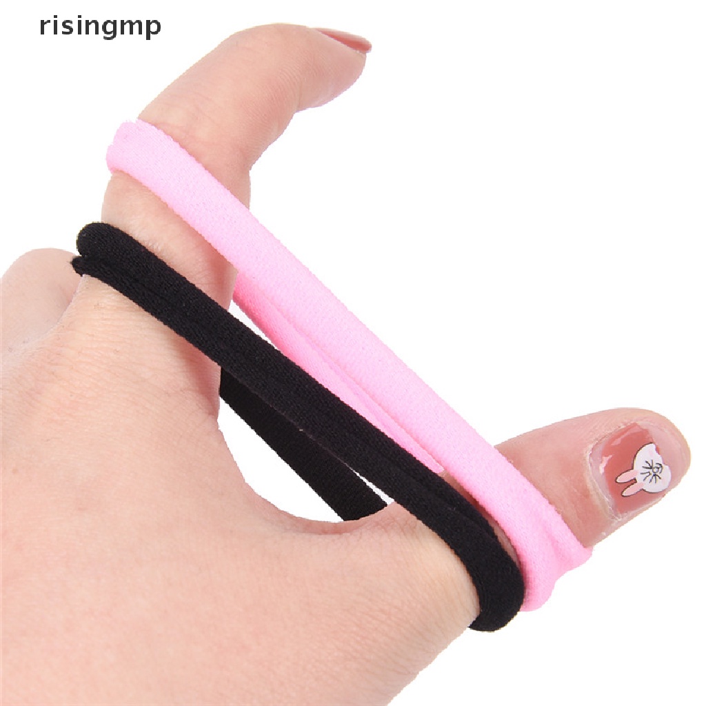 Set 10 Dây Cột Tóc Co Giãn Thời Trang Cho Nữ Giá Đỡ ♨Trên đó