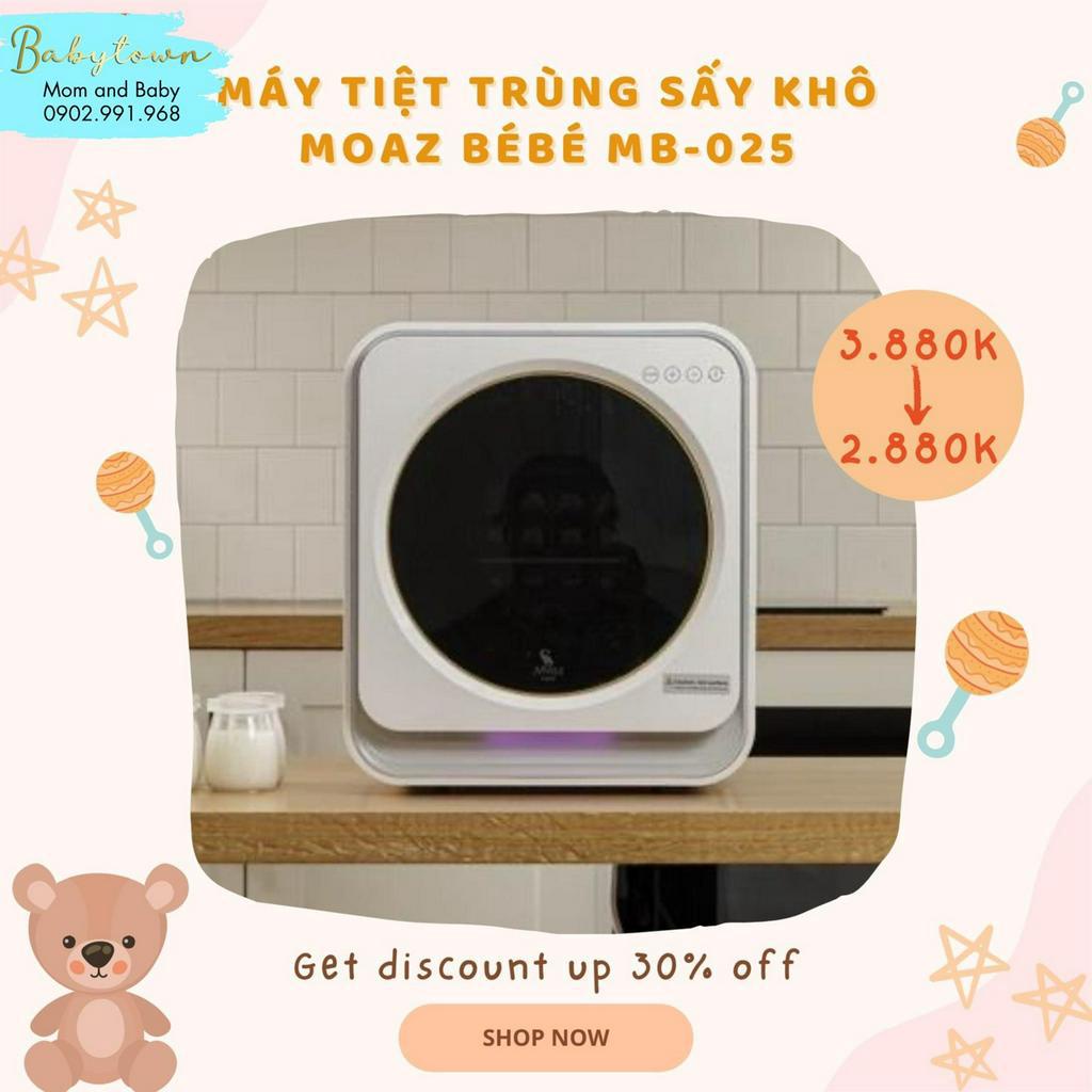 MÁY TIỆT TRÙNG, SẤY KHÔ TIA UV-C VÀ BẢO QUẢN BÌNH SỮA MOAZ BÉBÉ MB025