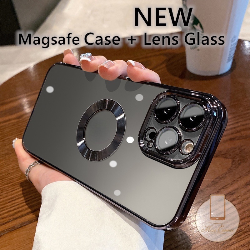 Ốp Điện Thoại Acrylic Nam Châm Chống Rơi Sang Trọng Cho iPhone 7 8 Plus 11 XR 11Pro MAX 12 13 Pro MAX X XS MAX SE 2020