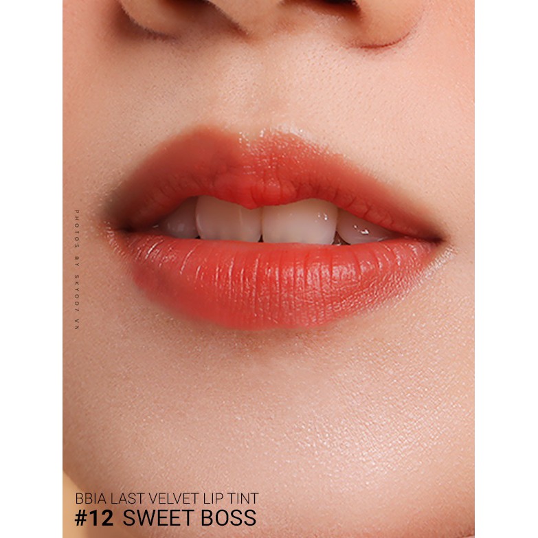 Son Tint Dạng Kem Bbia Màu Cam Cháy 12 Sweet Boss 5g Last Velvet Lip Tint Version 3