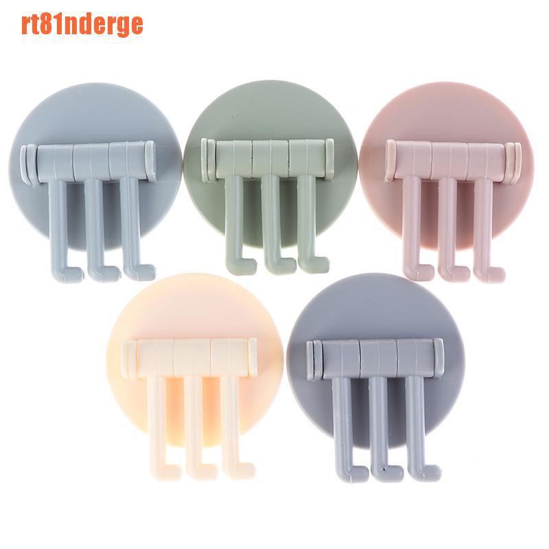 Móc Treo Đồ 3 Nhánh Dạng Xoay Sáng Tạo Cho Nhà Bếp Nhà Tắm