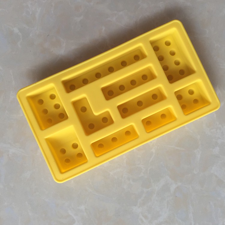 SG - Khuôn silicon đổ socola rau câu trang trí bánh xếp hình lego