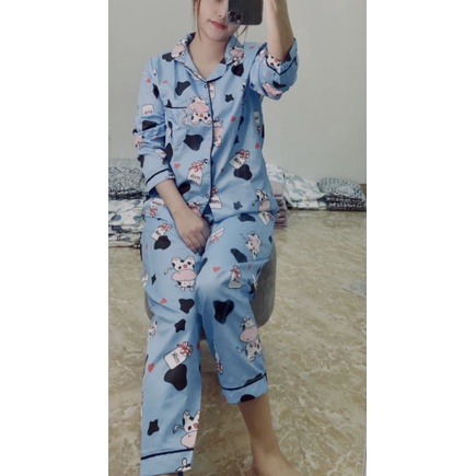 Bộ tay dài quần dài 40-55kg giao màu ngẫu nhiên