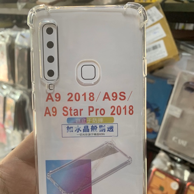 Ốp lưng chống sốc Samsung A9 2018 dẻo trong suốt cao cấp bo 4 góc chống va đập