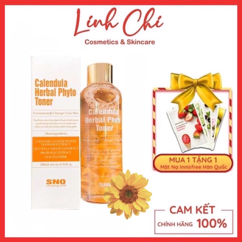 Toner Hoa Cúc SNO Calendula Herbal Phyto nội địa Hàn