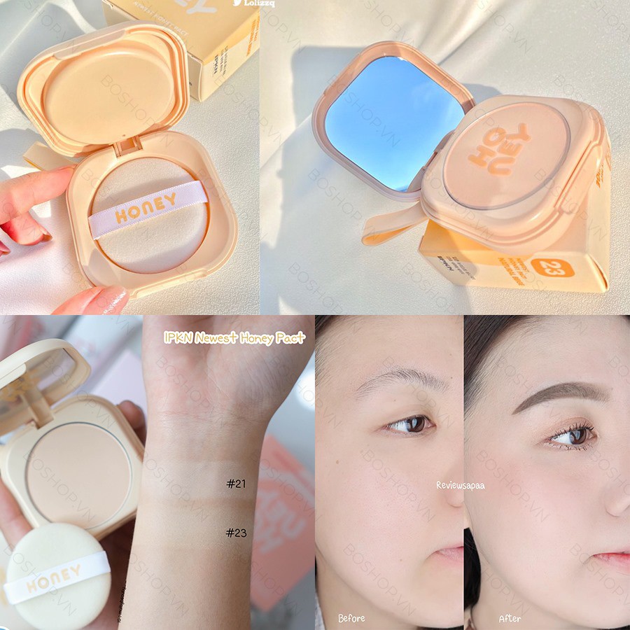 PHẤN PHỦ DẠNG NÉN IPKN NEWEST HONEY PACT 14G CHÍNH HÃNG - 8174