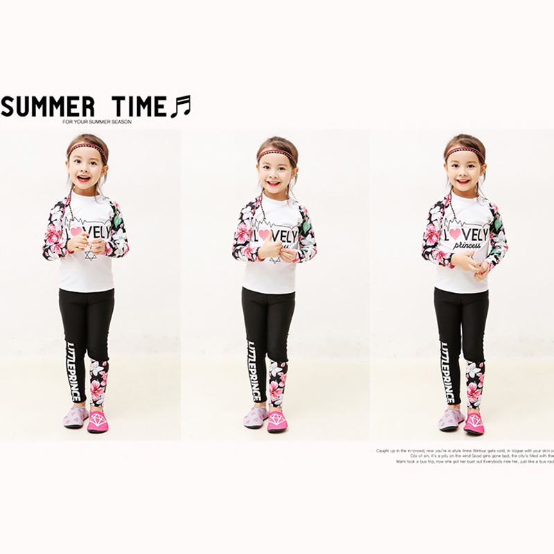 Bộ Đồ Bơi Dài Tay Chống Nắng Nhanh Khô Thời Trang Cho Bé