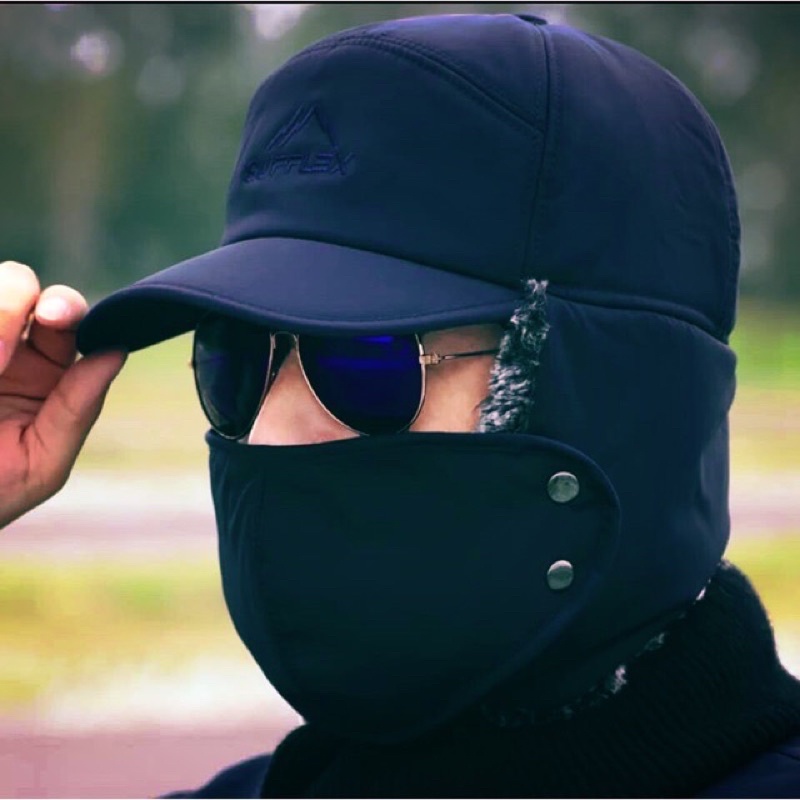 Mũ đi câu mùa đông siêu ấm
