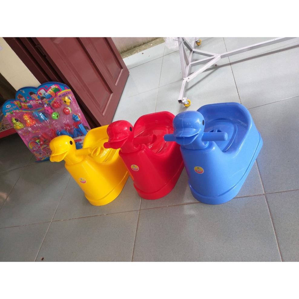 [Kho sỉ]  Bô Vệ Sinh Trẻ Em Hình Vịt Cao Cấp Việt Nhật - Bô Vịt Cho Bé Yêu Nhựa Cao Cấp Việt Nhật
