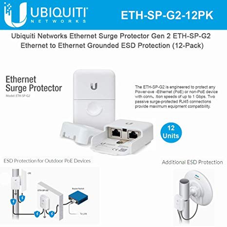 [Chính hãng Ubiquity] Thiết bị bảo vệ hệ thống kết nối Wifi  ETH-SP G2 Ethernet Surge Protector- SUBtel | BigBuy360 - bigbuy360.vn