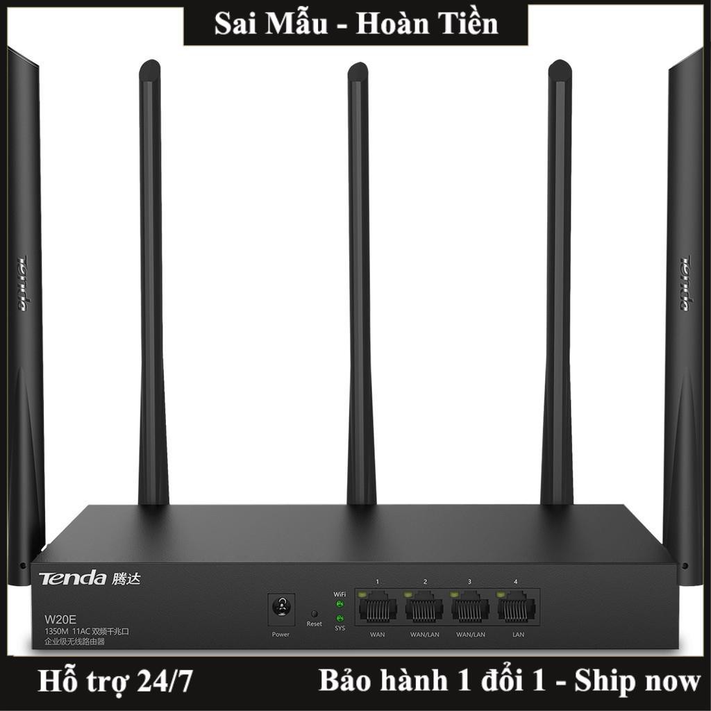 ✔️Bộ phát WIFI Tenda w15e ac1200Mps mạng doanh nghiệp 50 user ⭐vùng phủ sóng 300m2 4 ăn ten phát sóng cực mạnh⭐Freeship