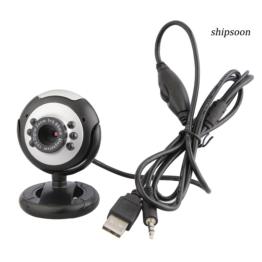 Webcam Ssn - Usb Hd 12.0mp 6 Led Có Mic Cho Máy Tính | BigBuy360 - bigbuy360.vn