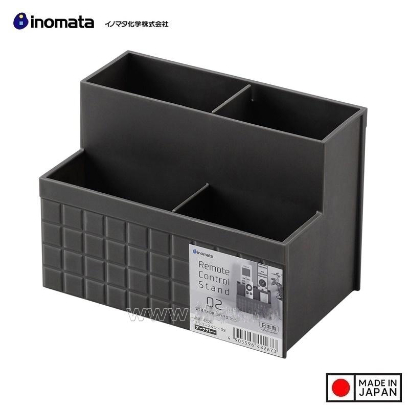 Khay đựng điều khiển Inomata Nhật Bản 4 ngăn 2 tầng tiện lợi Nhựa PP không mùi, chịu nhiệt cao