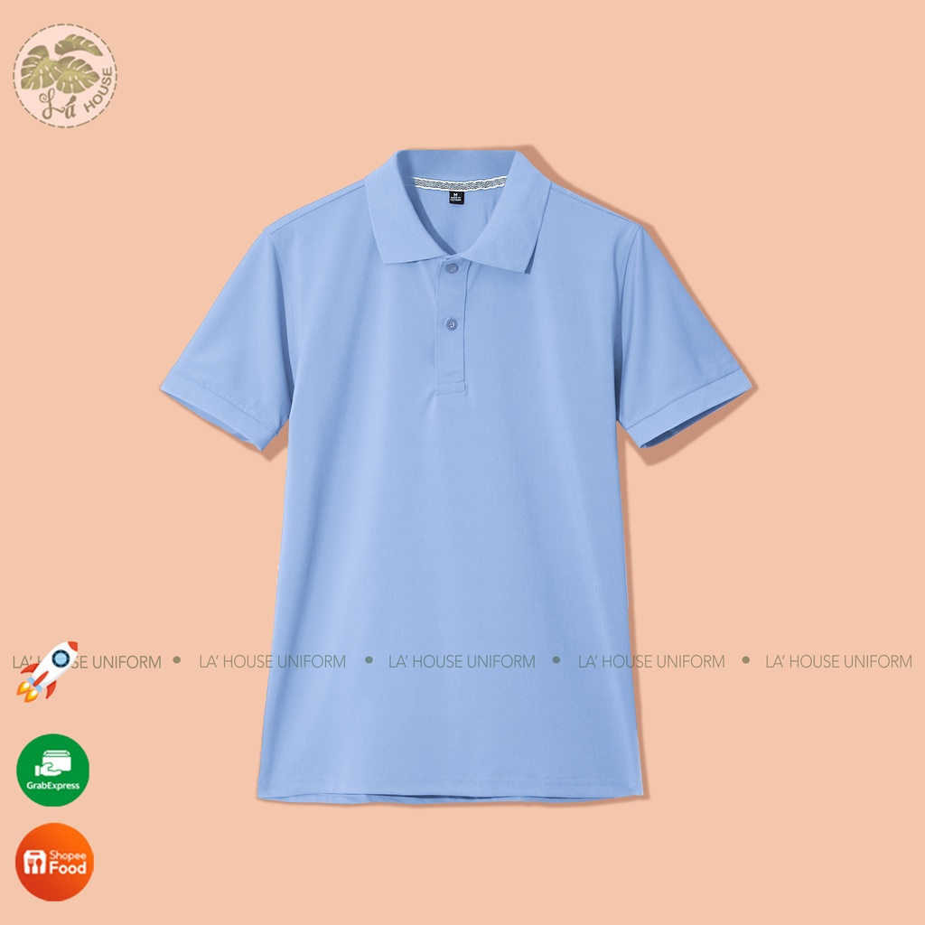 Áo polo đồng phục có cổ bẻ đẹp cao cấp, áo thun nam polo cá sấu màu pastel