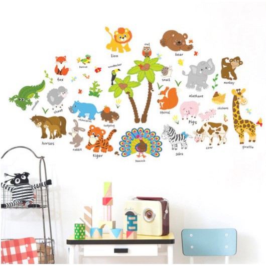 Decal Dán Tường Decal Trang Trí Phòng Cho Bé Siêu Đẹp Khổ To ( 60*90cm)