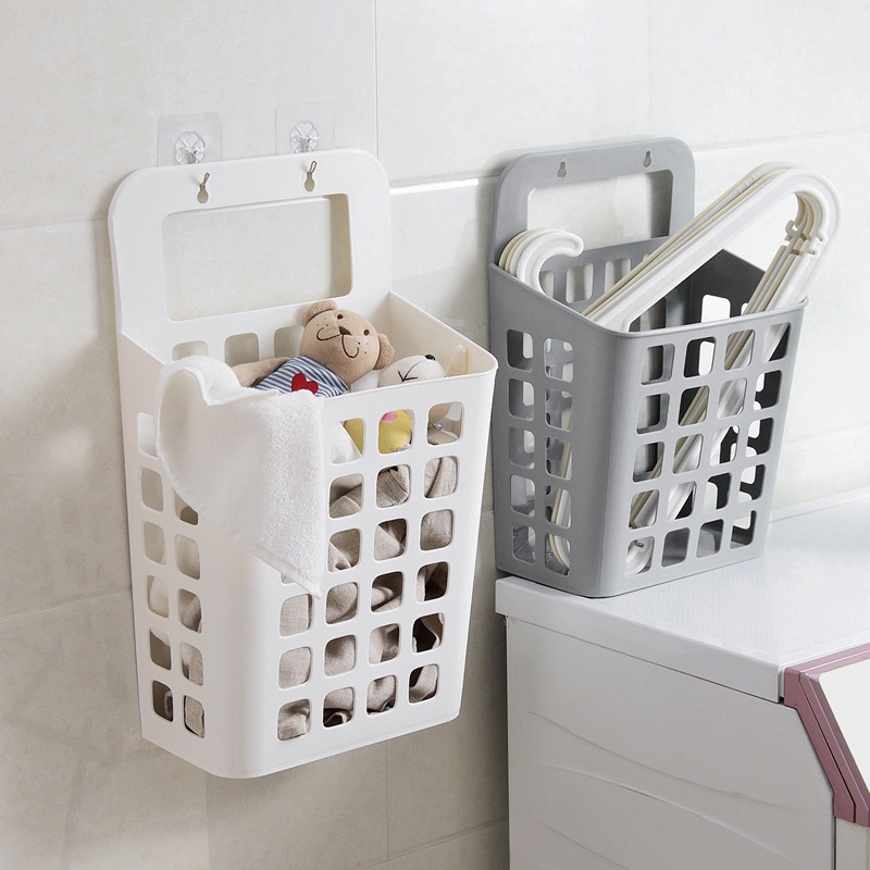 Rổ đựng đồ giặt HOUSEEKER bằng nhựa thiết kế treo tường tiện dụng