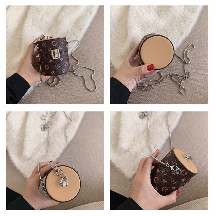 Túi đeo chéo dạng ống tròn thời trang sành điệu cho nữ