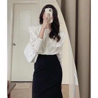Áo sơmi cổ sen bèo