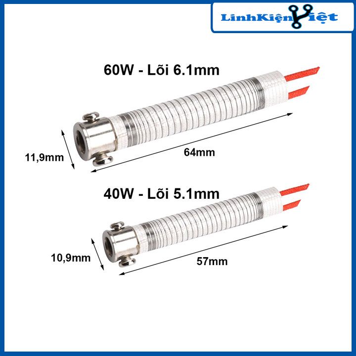 Lõi ra nhiệt sensor hàn 40W/60W thay thế ruột hàn hàng zin loại 1