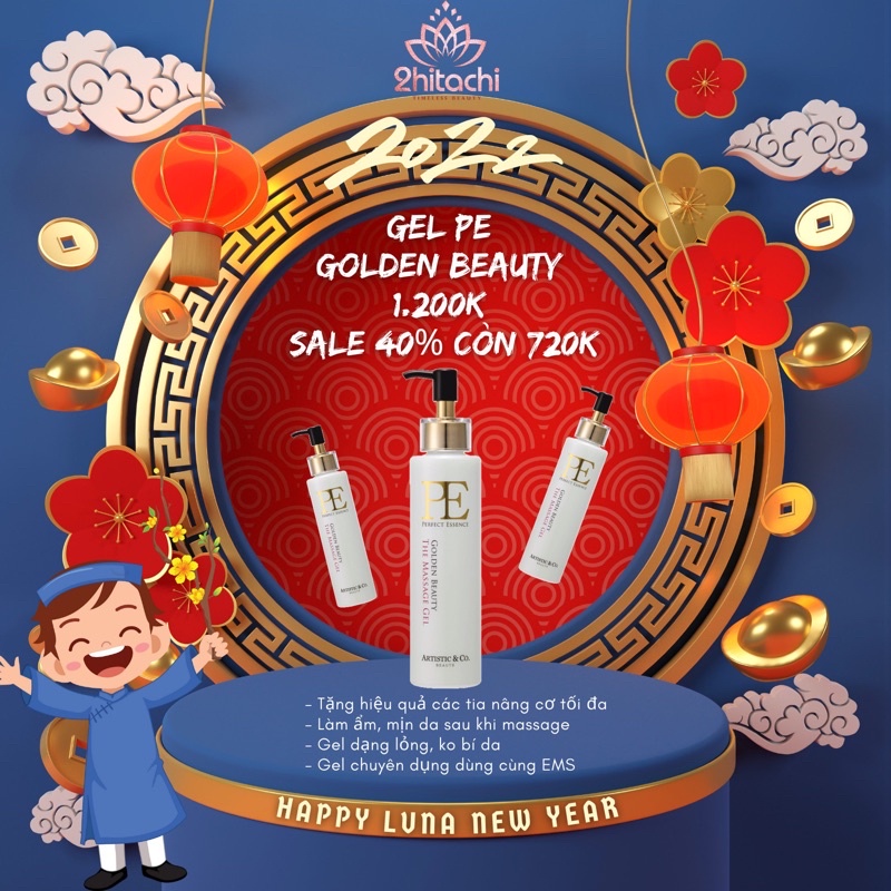 PE Perfect Esscen 200g Gel massage chạy máy nâng cơ
