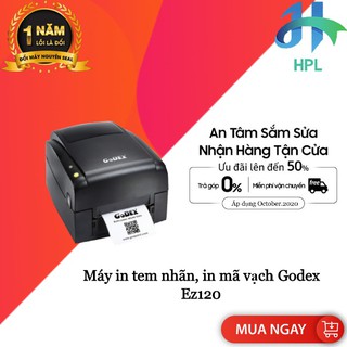 Máy in tem nhãn, in mã vạch Godex Ez120