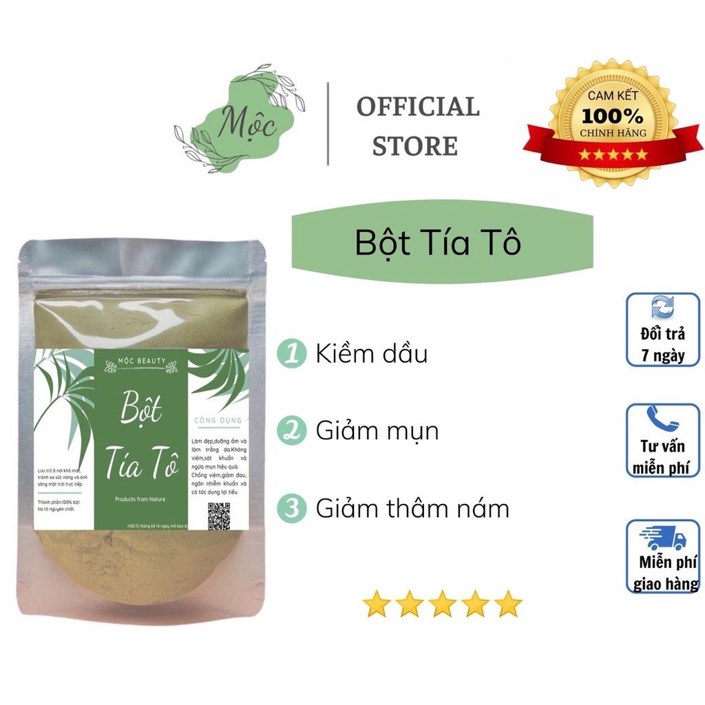 1kg bột tía tô nguyên chất
