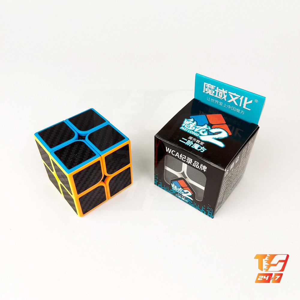 Khối Rubik 2x2 Carbon MoYu MeiLong - Đồ Chơi Rubic Cacbon 2 Tầng 2x2x2