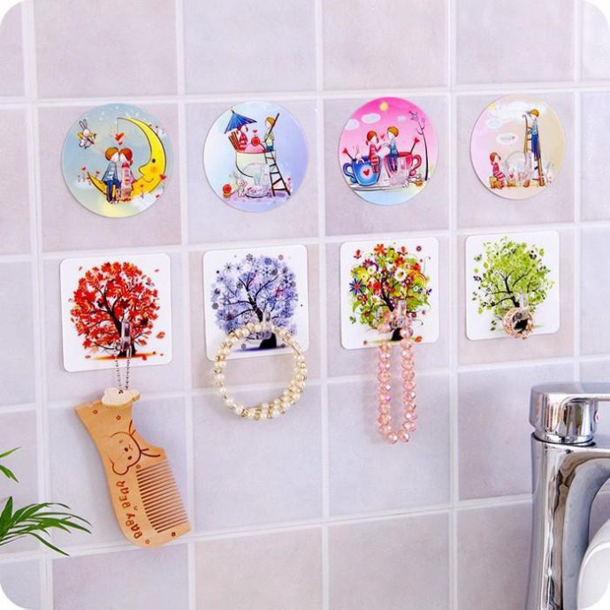 Móc Dán Tường Siêu Dính, Siêu Dễ Thương 88126 Shop Giao Hàng Nhanh