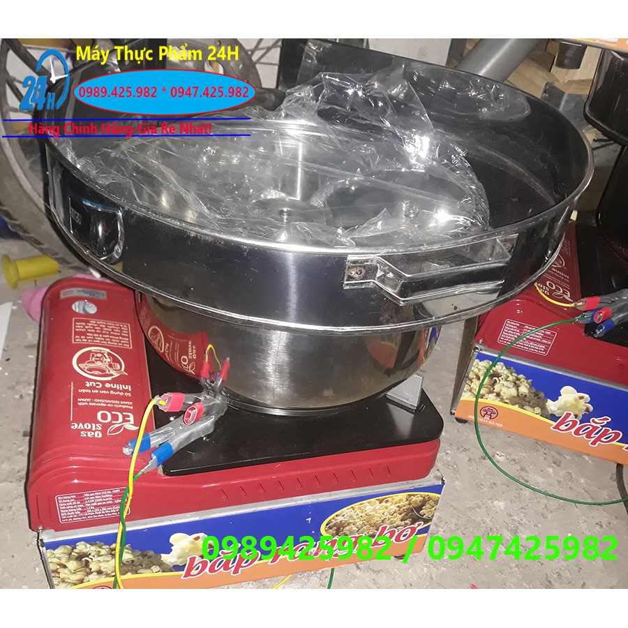 Máy làm bắp rang bơ dùng gas mini
