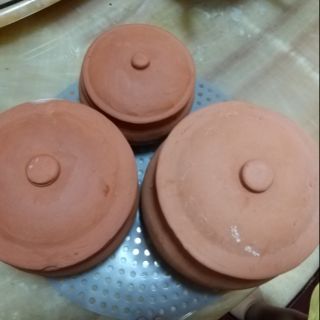Niêu đất size S đường kính 10 cao 6, size M đường kính 12 cao 8