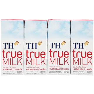Lốc 4 hộp sữa th true milk các vị