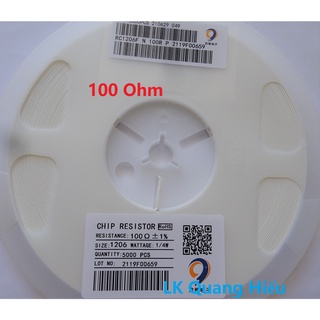 Điện trở dán 100 ohm smd 1206 1% 1/4w