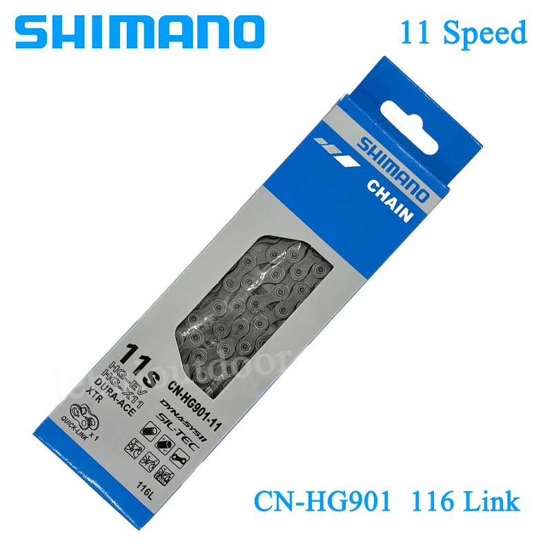 SHIMANO 11 Tốc Độ Xích Xe Đạp HG901 Đường MTB Đua Xe Đạp Xích Xe Đạp 11 Tốc Độ 116 Liên Kết Xích Xe 