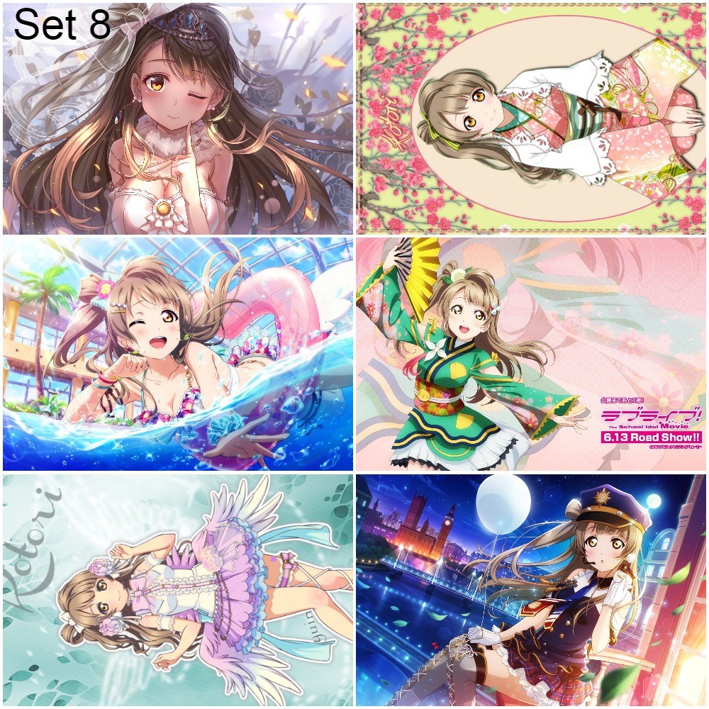 Bộ 6 Áp phích - Poster Anime Love Live! School Idol Project   - A3,A4,A5