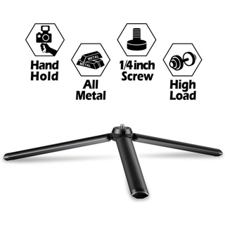 Chân máy Mini bằng kim loại 1 / 4 "Chân máy để bàn vít, phù hợp cho Insta360 X 4 / X3 / ACE Pro 2 / Go 3 / Go 3S / RS / Gopro Hero 13 12 11 / DJI OSMO Action 5 Pro 4 3 / Pocket / Crane Plus